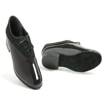 2460 New Orleans Oxford (choclo) patten leather w/suede, suede sole